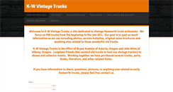 Desktop Screenshot of k-wvintagetrucks.com